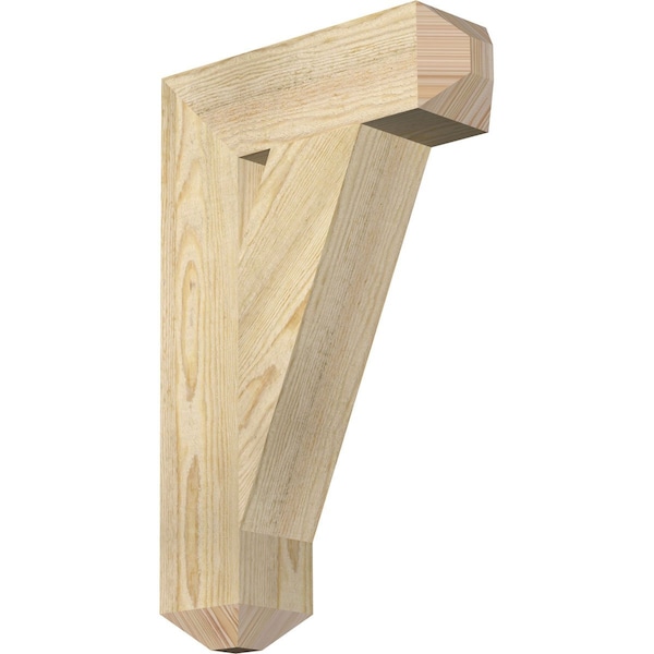 Ekena Millwork Traditional Craftsman Rough Sawn Bracket, Douglas Fir, 4"W x 14"D x 22"H BKT04X14X22TRA04RDF - main
